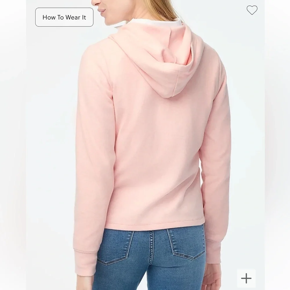 J. Crew cotton pink hoodie. Size XL . Very good condition. Style AH298